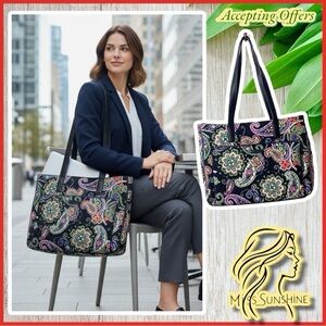 Vera Bradley - Laptop business bag - W 16 x T 13 x 3” depth - lots of store room